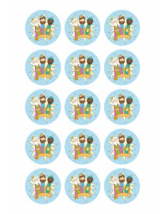 Papel de azúcar galletas Reyes Magos