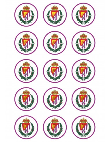 Papel de azúcar escudo Real Valladolid