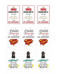 Papel de azúcar galletas para profes