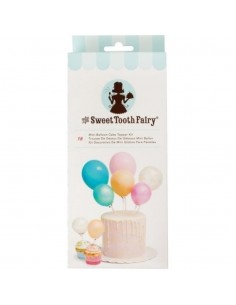 Toppers mini globos para tartas colores variados