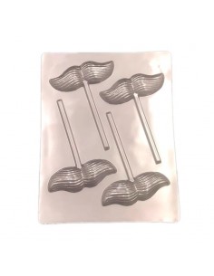 Molde piruletas bigotes