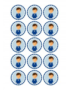 Papel azúcar niño comunión
