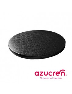 Base Tarta Redonda Negra 25 cm