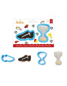 Set 2 cortadores trofeo y bota de futbol