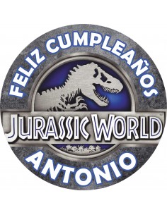 Papel de azúcar Jurassic World personalizado