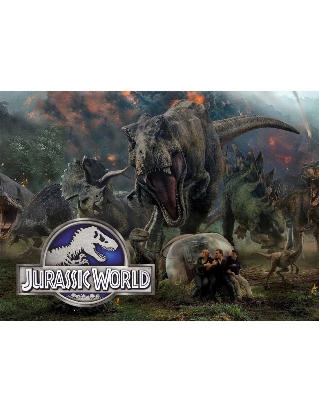 comprar online papel de azucar Jurassic World rectangular