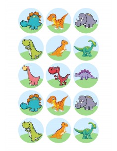 Papel de azúcar dinosaurios