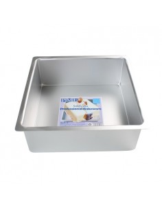 Molde cuadrado de aluminio extra profundo 15 cm PME