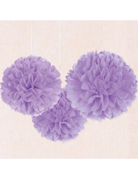Flor de papel de color lila