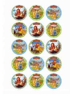 Papel de azúcar rey león para galletas