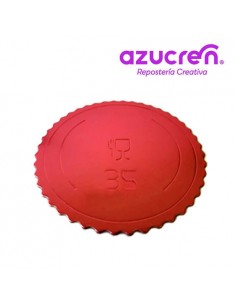 Base Tarta fina roja 35 cm