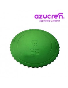 Base Tarta fina verde 35 cm