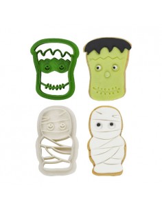Set 2 cortadores Frankenstein y Momia