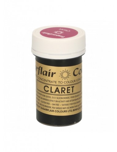 Colorante Alimentario en Pasta Claret Burdeos 25 gr Sugarflair