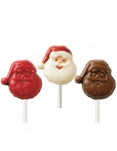 Molde Papá Noel para piruletas de chocolate