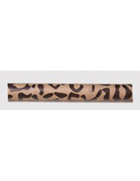 Pack de 25 pajitas de papel animal print leopardo
