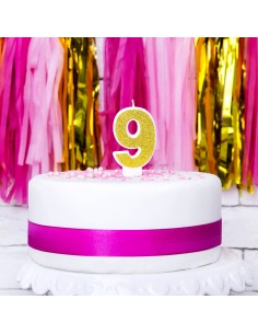 Vela purpurina oro 9