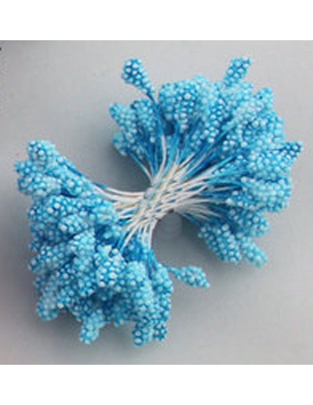 Estambres granulados 5mm azul cielo