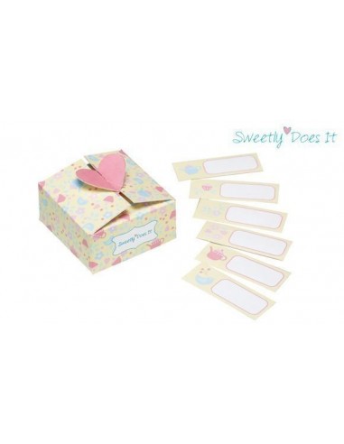 Pack 6 cajas + 6 etiquetas Sweetly does it