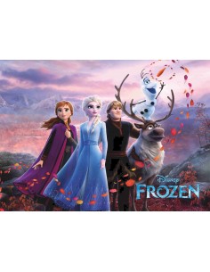 Papel de azúcar Frozen 2 rectangular para tarta