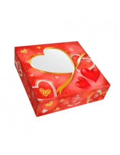Caja para tarta corazones 28 cm