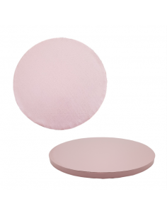 Base Tarta Redonda Rosa bebé 25 cm