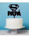 Topper para tarta Super Papá diseñado para el dia del padre