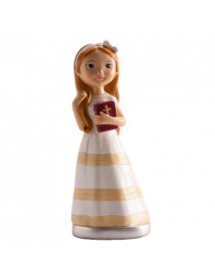 Figura niña comunión biblia