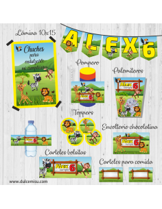 Kit de fiesta personalizado Animales
