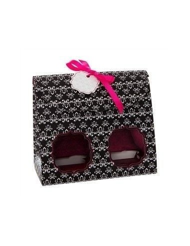 Caja para 2 Cupcakes Estampada (4uds)