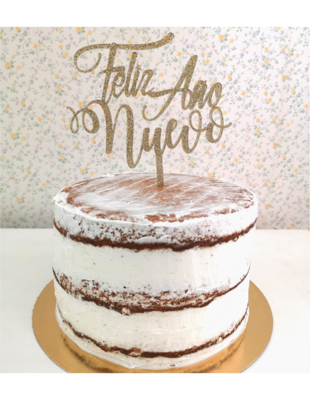 Topper para tarta Feliz Año Nuevo