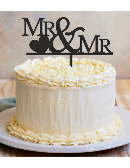 Topper para tarta Mr & Mr