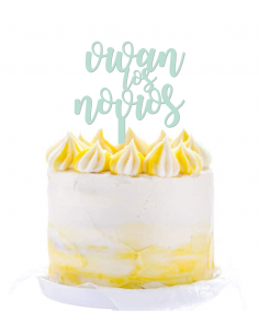 Topper para tarta Vivan los Novios