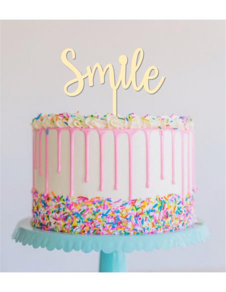 Topper para tarta Smile