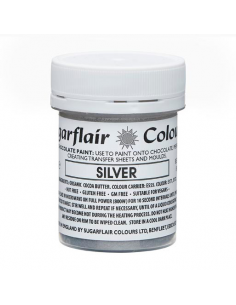 Pintura para Chocolate Plata Sugarflair