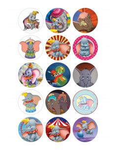 Papel de azúcar Dumbo para galletas