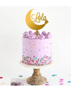 Topper Media Luna personalizado
