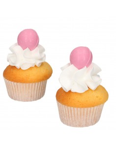 Bolas de chocolate rosas 2