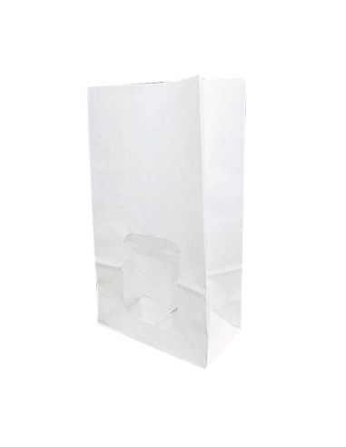 bolsas blancas de papel con ventana