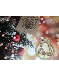 Bola de Navidad con lazo 2