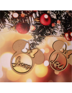 Bola árbol navidad Minnie personalizada