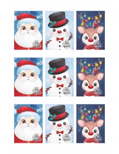 Papel azúcar dibujos Navidad