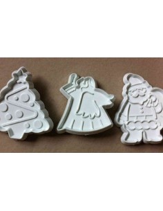 Set de 3 cortadores marcadores de navidad