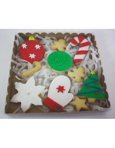 Caja galletas navideñas variadas