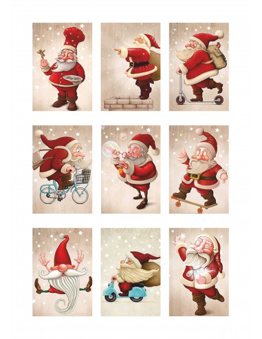 Papel azúcar Santa Claus