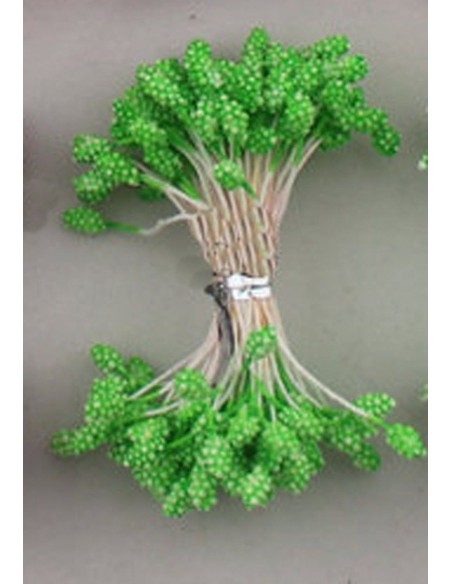 Estambres granulados 5mm verde