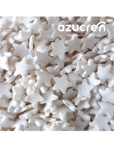 Estrellas blancas de azúcar