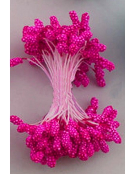 Estambres granulados 5mm fucsia