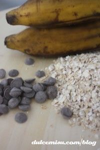 Galletas de avena, plátano y chips de chocolate (1)