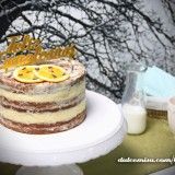 Naked cake de chocolate y naranja